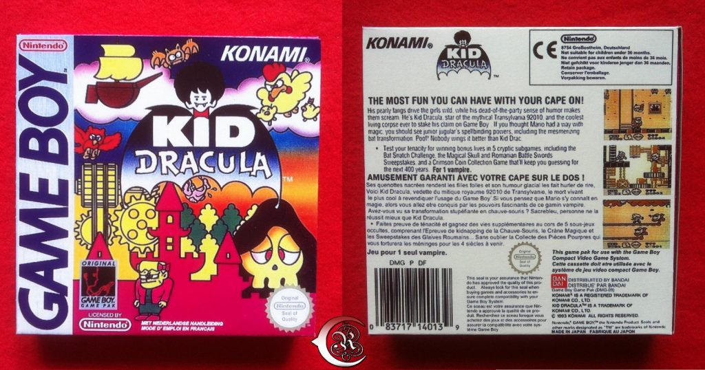 Kid Dracula Gameboy Insert Coin